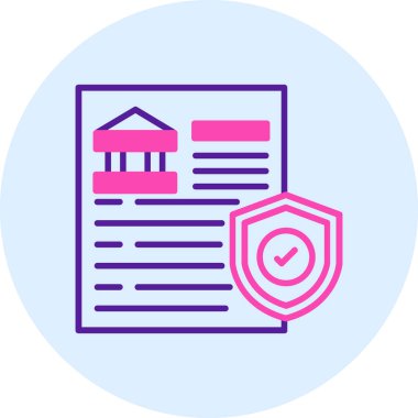 sözleşme ikonu vektör illüstrasyonu