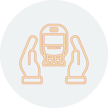 Otobüs. Web simgesi basit illüstrasyon