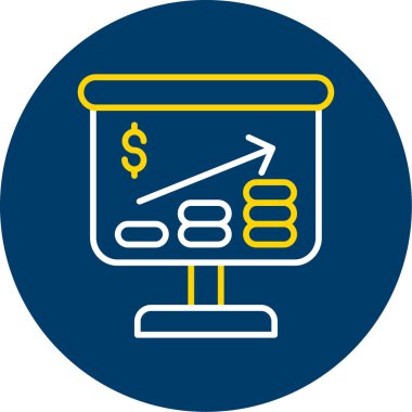 Dolar vektör simgesi modern simge tasarımı illüstrasyonu