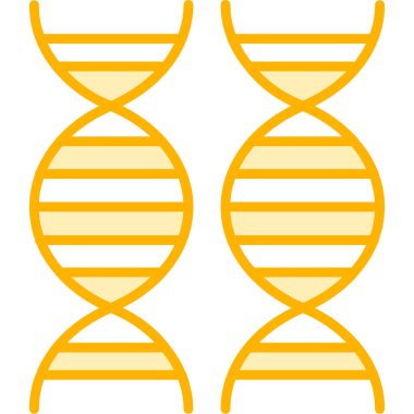 DNA molekülü kutsal kişilerin resmi, vektör çizim