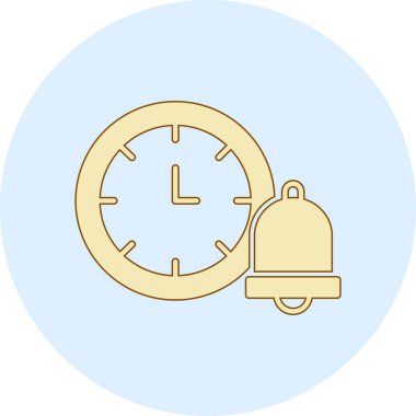 Bir saatin vektör illüstrasyonu