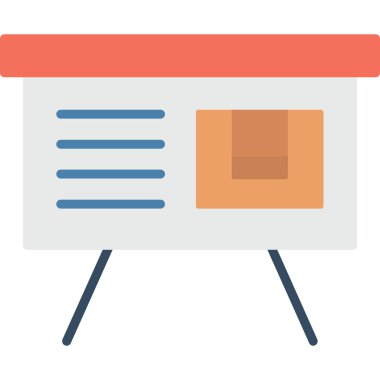 Resepsiyon düz vektör simgesi