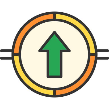 ok simgesi vektör illüstrasyonu