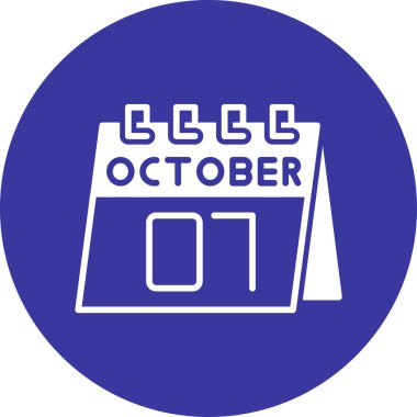 Ekim Ekim ikonu, vektör illüstrasyon tasarımı