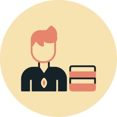 iş simgesi vektör illüstrasyonu