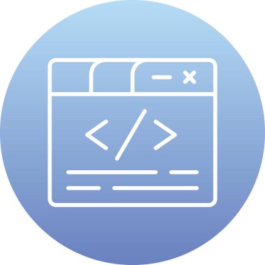 Web vektör simgesi kodlanıyor