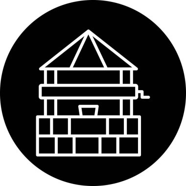 inşaat evi simgesini sağlam bir şekilde inşa et