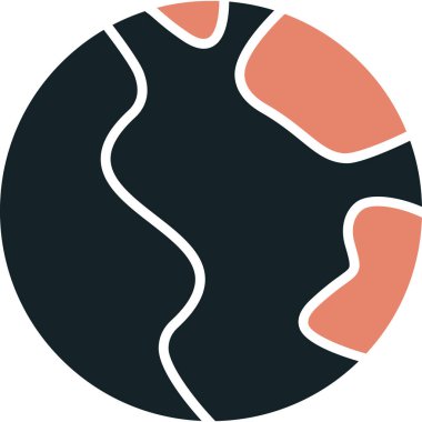 Siyah arkaplan ve desenli bir arkaplan vektör illüstrasyonu