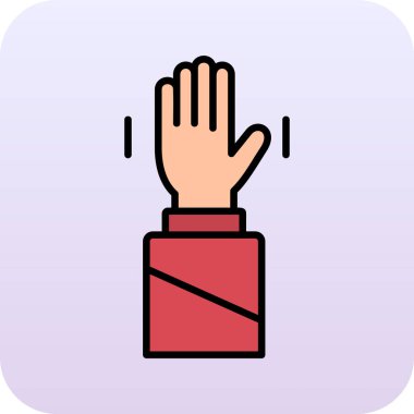 dur simgesi, vektör illüstrasyonunun bir işareti