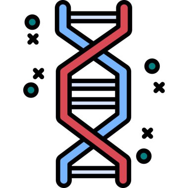 dna. Web simgesi basit illüstrasyon