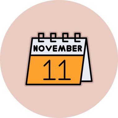 11 Kasım tarihli takvim