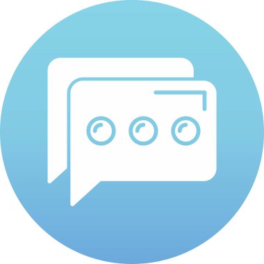 vektör sohbet web simgesi