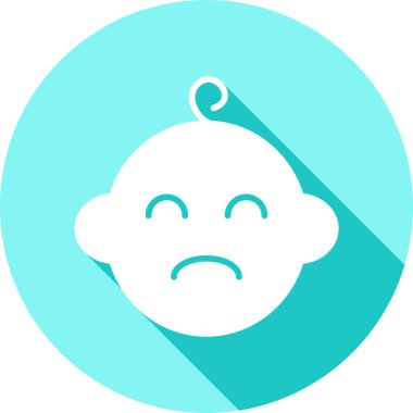 üzgün bebek vektör simgesi