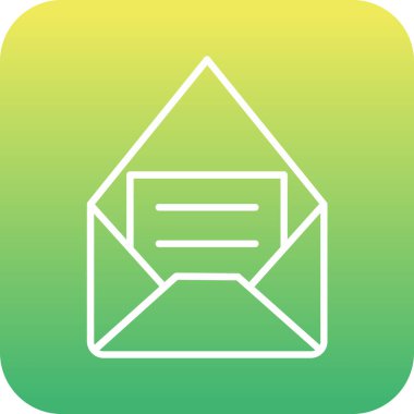 e- posta ileti vektörü simgesi