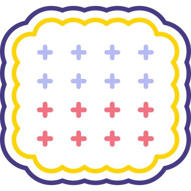 Paskalya yumurtaları. Web simgesi basit tasarım