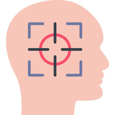 hedef simge vektör illüstrasyonu