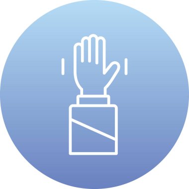 el simgesi vektör illüstrasyonu