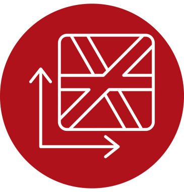 vector illustration of a red arrow