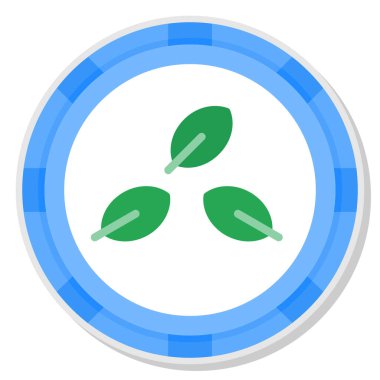 Yaprak ikonu vektör illüstrasyonu