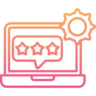 Geribildirim derecelendirme rengi vektör çizimi