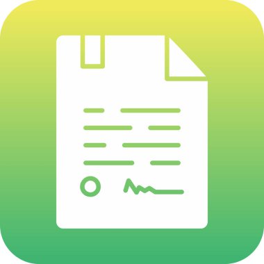 Belge. Web simgesi basit tasarım