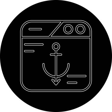 Modern bir simgenin vektör illüstrasyonu