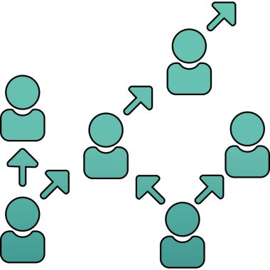 Sosyal ağ konsepti. vektör illüstrasyonu