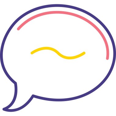 Konuş. Web simgesi basit illüstrasyon