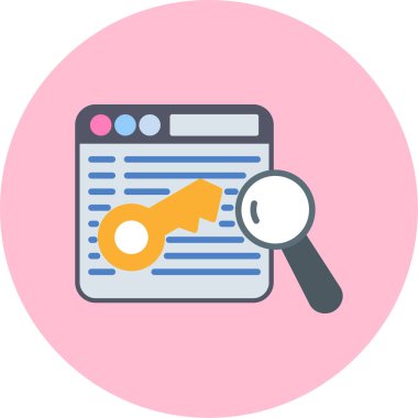 seo modern simgesinin vektör illüstrasyonu