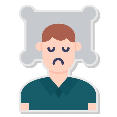 üzgün adam avatar simgesi