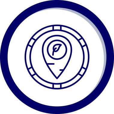 Moda biçimi izole edilmiş arkaplanda harita işaretleyici simgesi