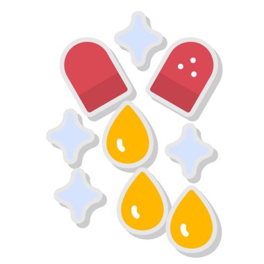 Dövme stili geleneksel ilaç hapları.