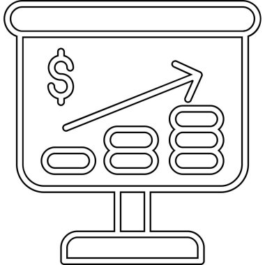 Dolar para simgesi, vektör illüstrasyonu