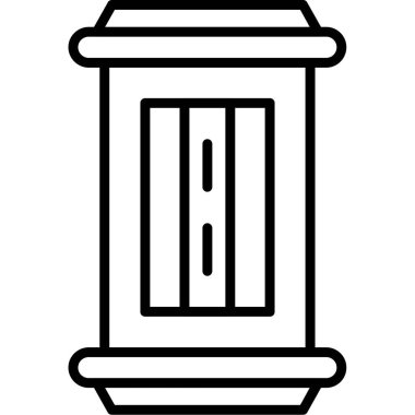 bina simgesi, vektör illüstrasyonu