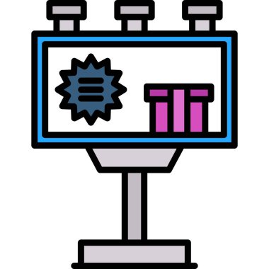 Bilgisayar monitörü. Basit resimleme