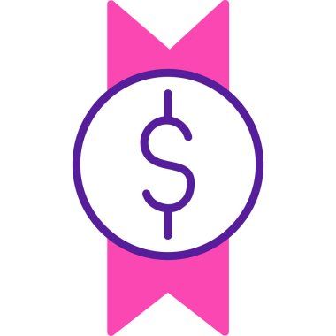 Para için. Web simgesi basit illüstrasyon