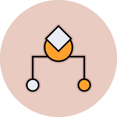 Şirin bir çizgi film simgesinin vektör çizimi