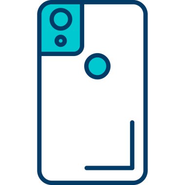 Akıllı telefon simgesinin vektör illüstrasyonu
