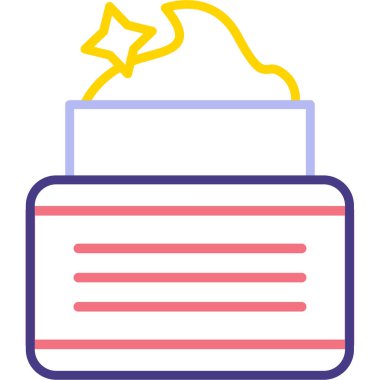 Havai fişekler. Web simgesi basit illüstrasyon