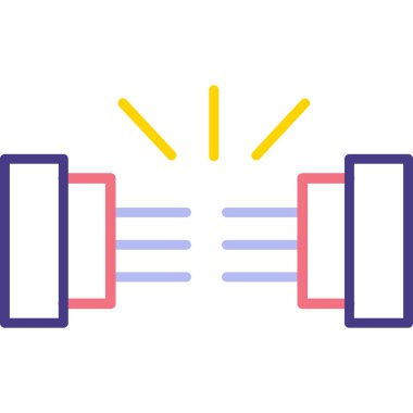 enerji ikonu vektör illüstrasyonu