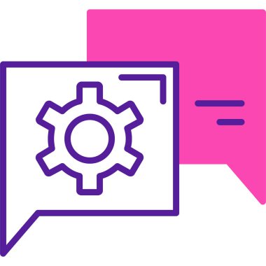 Konuş. Web simgesi basit illüstrasyon