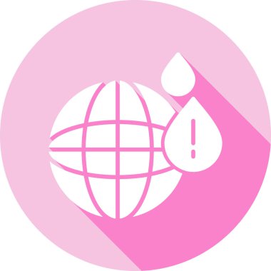 Bir gezegen simgesinin vektör illüstrasyonu