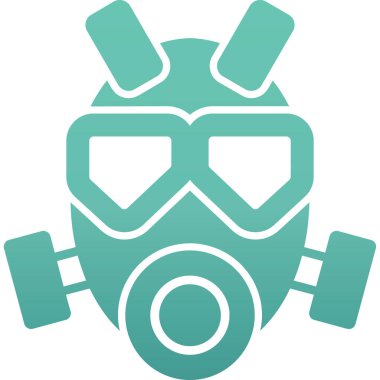 Bir gaz maskesinin vektör çizimi