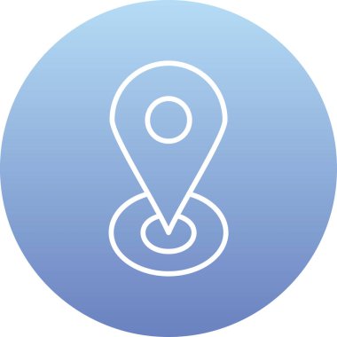 harita simgesi vektör illüstrasyonu