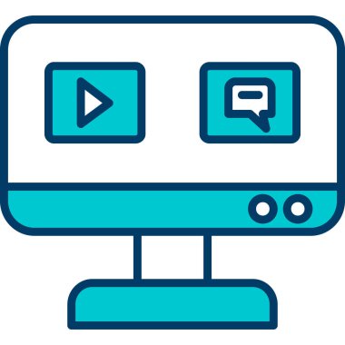 bilgisayar simgesi vektör illüstrasyonu