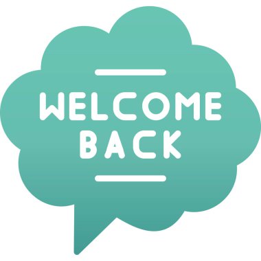 Afiş tasarımına tekrar hoş geldiniz. Tekrar hoş geldin. Tekrar hoş geldin. vektör illüstrasyonu