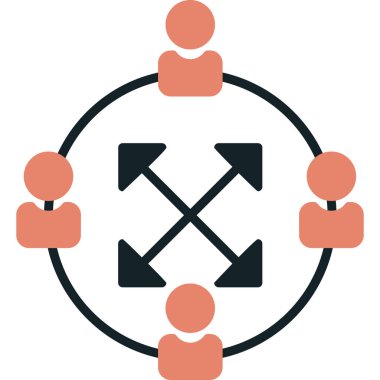 şebeke. Web simgesi basit illüstrasyon