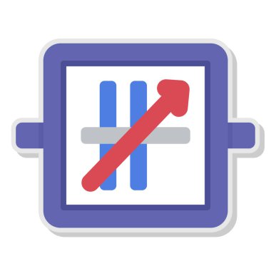 Park işareti vektör illüstrasyonu yok