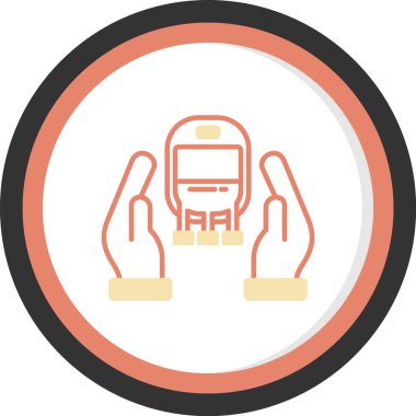 Seyahat simgesinin vektör illüstrasyonu