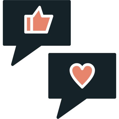 Aşk vektör simgeleri ayarlandı. vektör logosu illüstrasyonu.